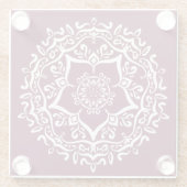 Mulberry Mandala Glazen Onderzetter (Achterkant)