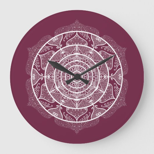 Mulberry Mandala Grote Klok (Voorkant)