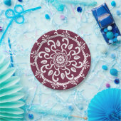 Mulberry Mandala Papieren Bordje (Feest)