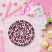 Mulberry Mandala Papieren Bordje (Feest)
