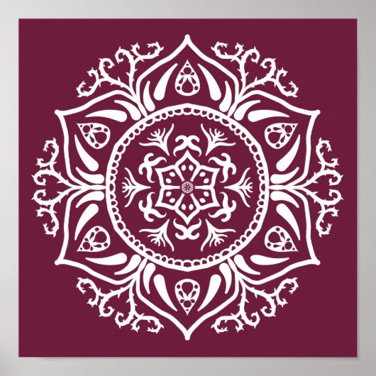 Mulberry Mandala Poster (Voorkant)