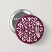 Mulberry Mandala Ronde Button 5,7 Cm (Voorkant /achterkant)