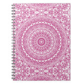 Mulberry Mandala Roze Kaleidoscope Design Notitieboek (Voorkant)