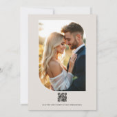 Mulberry, Mauve Clay & Soft Fig Wedding Invitation Kaart (Achterkant)