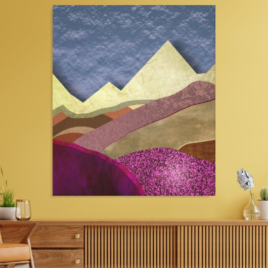Mulberry Mountains Canvas Afdruk (Insitu (Woonkamer))