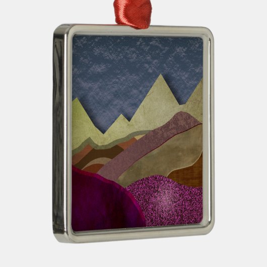 Mulberry Mountains Metalen Ornament (Rechts)