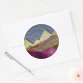 Mulberry Mountains Ronde Sticker (Envelop)