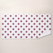 Mulberry polka kruist wit badhanddoek (Badhanddoek)