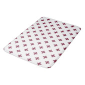 Mulberry polka kruist wit badmat (Gekanteld)