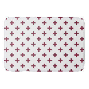 Mulberry polka kruist wit badmat