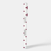 Mulberry polka kruist wit Case-Mate iPhone case (Achterkant / Rechts)