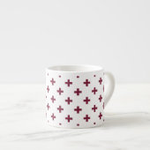 Mulberry polka kruist wit espresso kop (Voorkant rechts)