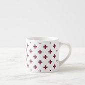 Mulberry polka kruist wit espresso kop (Rechts)