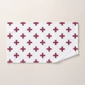 Mulberry polka kruist wit handdoek (Handdoek)