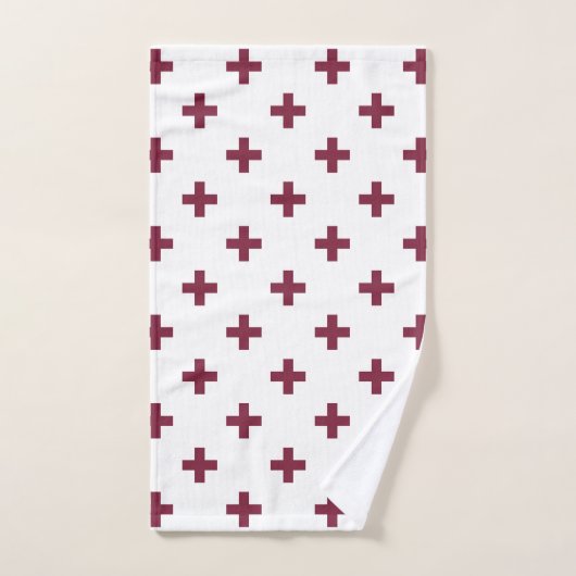 Mulberry polka kruist wit handdoek (Handdoek)