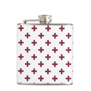 Mulberry polka kruist wit heupfles