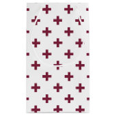 Mulberry polka kruist wit klein cadeauzakje (Achterkant)