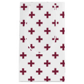 Mulberry polka kruist wit klein cadeauzakje (Voorkant)