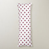 Mulberry polka kruist wit lichaamskussen (Achterkant (Verticaal))