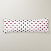 Mulberry polka kruist wit lichaamskussen (Voorkant)