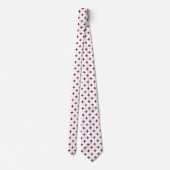 Mulberry polka kruist wit stropdas (Achterkant)