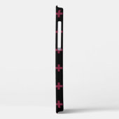 Mulberry polka kruist zwart Case-Mate iPhone case (Achterkant / Links)