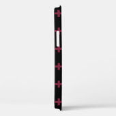 Mulberry polka kruist zwart Case-Mate iPhone case (Achterkant / Rechts)