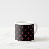 Mulberry polka kruist zwart espresso kop (Voorkant rechts)