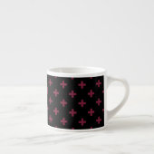 Mulberry polka kruist zwart espresso kop (Rechts)