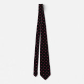 Mulberry polka kruist zwart stropdas (Achterkant)
