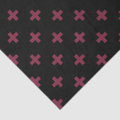 Mulberry polka kruist zwart tissuepapier (Detail)