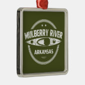 Mulberry River, Arkansas Metalen Ornament (Rechts)