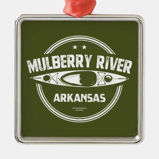 Mulberry River, Arkansas Metalen Ornament (Voorkant)