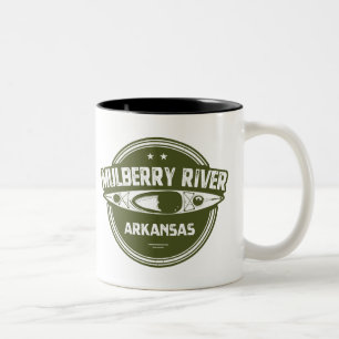 Mulberry River, Arkansas Tweekleurige Koffiemok