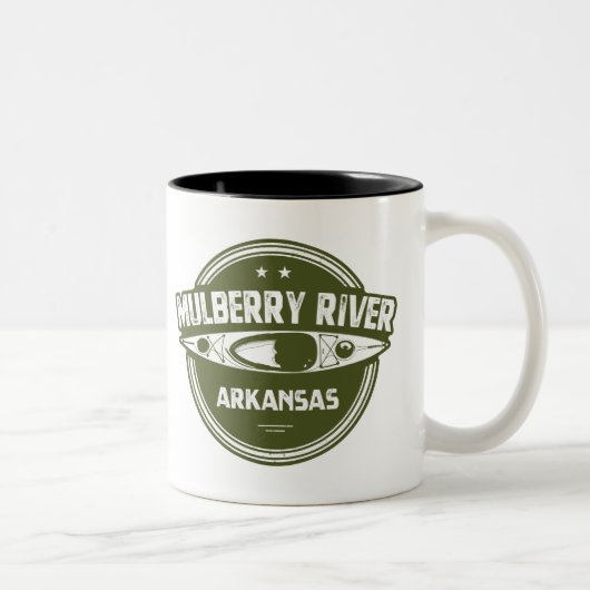 Mulberry River, Arkansas Tweekleurige Koffiemok (Rechts)