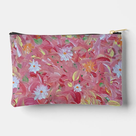 Mulberry Rode Bloemen Accessoires Pouch Etui (Achterkant)