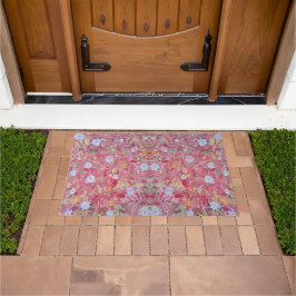 Mulberry Rode Bloemen Outdoor Mat