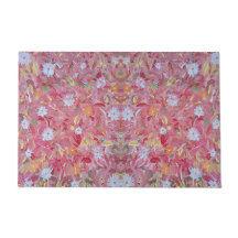 Mulberry Rode Bloemen Outdoor Mat