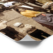 Mulberry Street c1900 Verenigde Staten - Vintage Poster (Hoek)