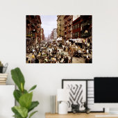 Mulberry Street, New York City, NY 1900 Poster (Thuiskantoor)