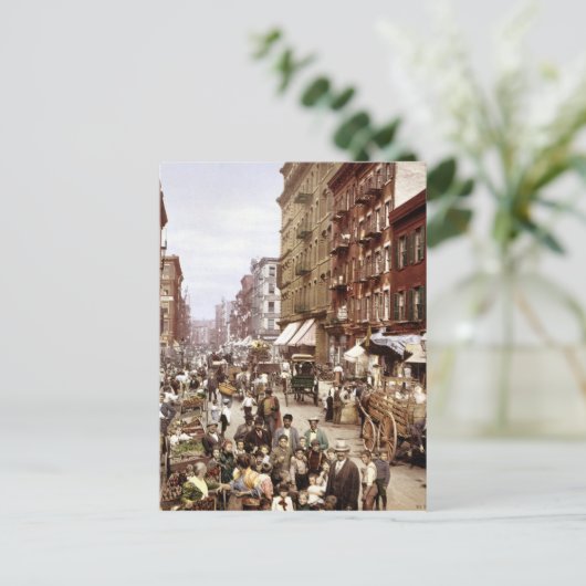 Mulberry Street NYC ca.1900 Briefkaart (Staand voorkant)