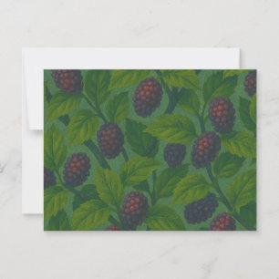 Mulberry Struik Natuur houdt van bladeren Briefkaart