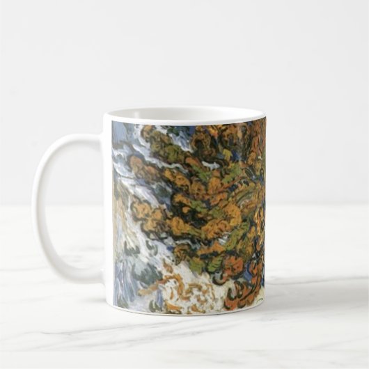 Mulberry Tree door van Gogh  oude Antiek kunst Koffiemok (Links)