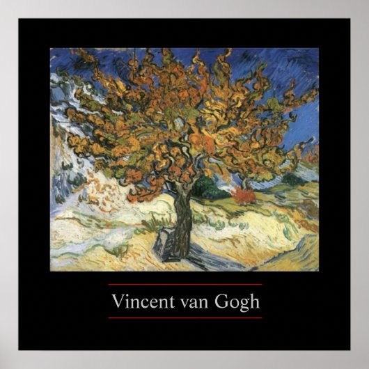 Mulberry Tree door Van Gogh Poster Print (Voorkant)