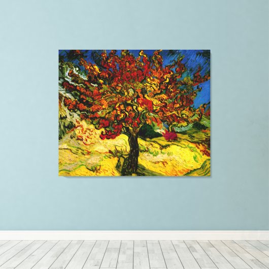 Mulberry Tree Van Gogh Fine Art Canvas Afdruk (Insitu (Houten vloer))