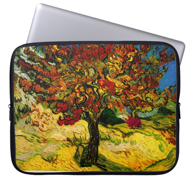 Mulberry Tree Van Gogh Fine Art Laptop Sleeve (Voorkant)