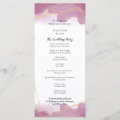 Mulberry Waterverf Goud Geometrische Lijnen Bruilo Programmakaart (Achterkant)