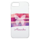 Mulberry Waterverf vlinder gepersonaliseerd Case-Mate iPhone Case (Achterkant)