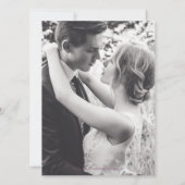 Mulberry white na de bruiloft na feest kaart (Achterkant)