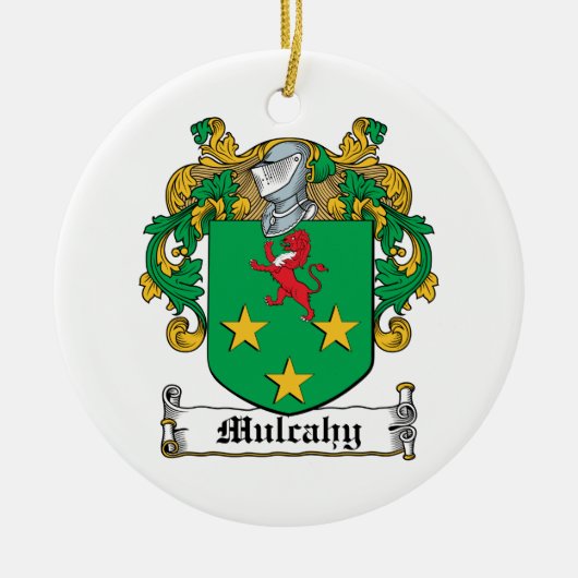 Mulcahy Family Crest Keramisch Ornament (Voorkant)